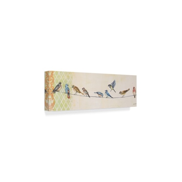 Trademark Fine Art Jean Plout 'Birds On Wire' Canvas Art, 6x19 - ALI29921-C619GG