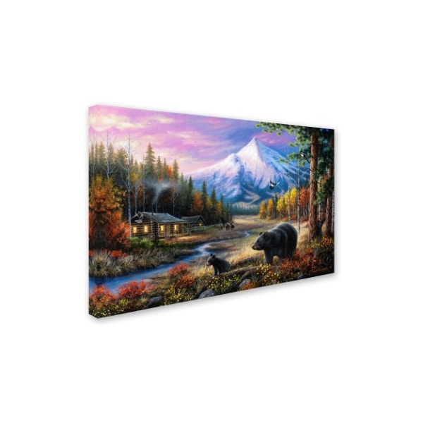 Trademark Fine Art Chuck Black 'Routine Visitors' Canvas Art, 30x47 - ALI16404-C3047GG
