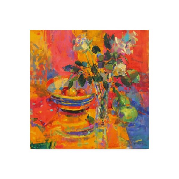 Trademark Fine Art Peter Graham 'Still Life With Clarice Cliff Bowl' Canvas Art, 14x14 - BL02262-C1414GG