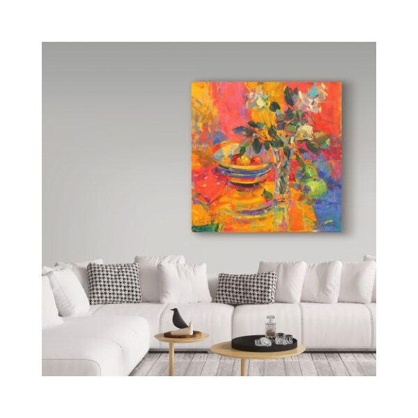 Trademark Fine Art Peter Graham 'Still Life With Clarice Cliff Bowl' Canvas Art, 14x14 - BL02262-C1414GG