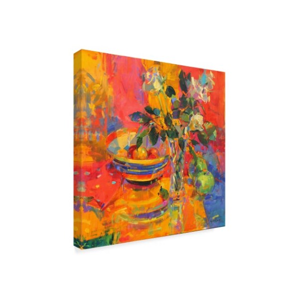 Trademark Fine Art Peter Graham 'Still Life With Clarice Cliff Bowl' Canvas Art, 14x14 - BL02262-C1414GG