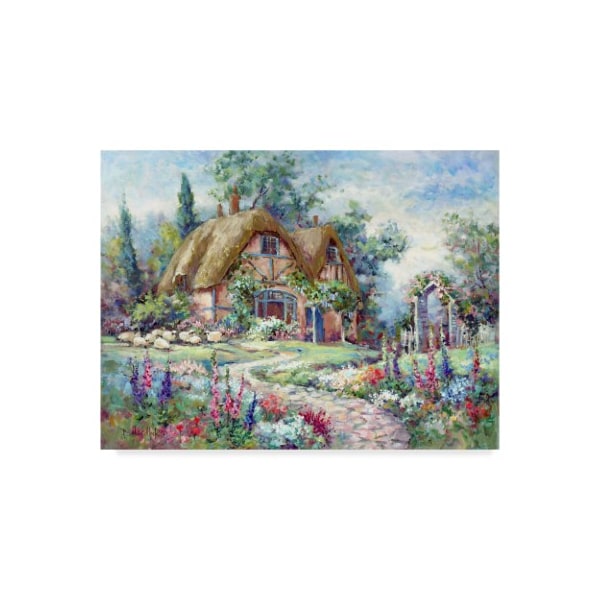Trademark Fine Art Barbara Mock 'Cottage At Byers Green' Canvas Art, 14x19 - ALI38938-C1419GG