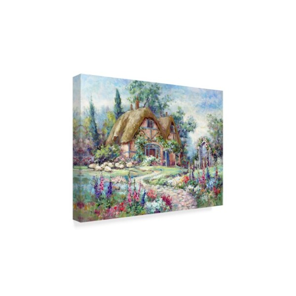 Trademark Fine Art Barbara Mock 'Cottage At Byers Green' Canvas Art, 14x19 - ALI38938-C1419GG