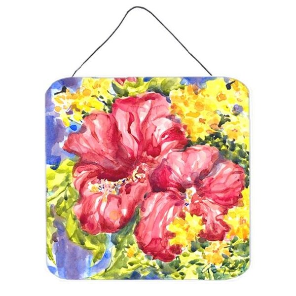 Jensendistributionservices Flower - Hibiscus Aluminium Metal Wall Or Door Hanging Prints - MI233899