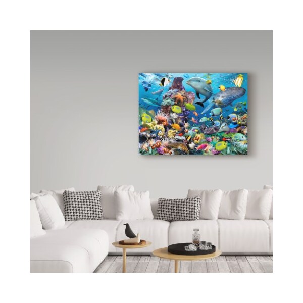 Trademark Fine Art Howard Robinson 'Colorful Reef' Canvas Art, 14x19 - ALI23955-C1419GG