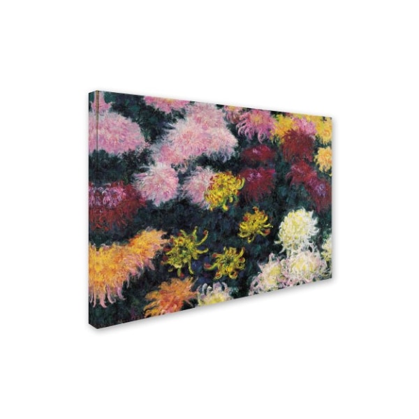 Trademark Fine Art Claude Monet 'Chrysanthemum' Canvas Art, 24x32 - ALI10046-C2432GG