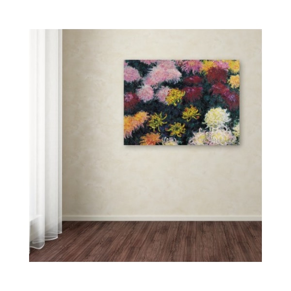 Trademark Fine Art Claude Monet 'Chrysanthemum' Canvas Art, 24x32 - ALI10046-C2432GG