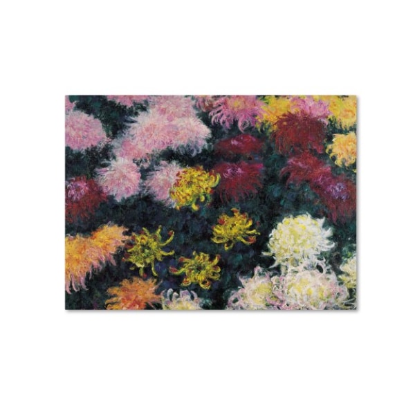 Trademark Fine Art Claude Monet 'Chrysanthemum' Canvas Art, 24x32 - ALI10046-C2432GG
