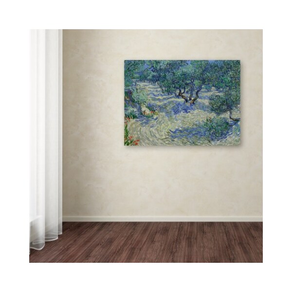 Trademark Fine Art Van Gogh 'Olive Orchard' Canvas Art, 14x19 - AA00902-C1419GG
