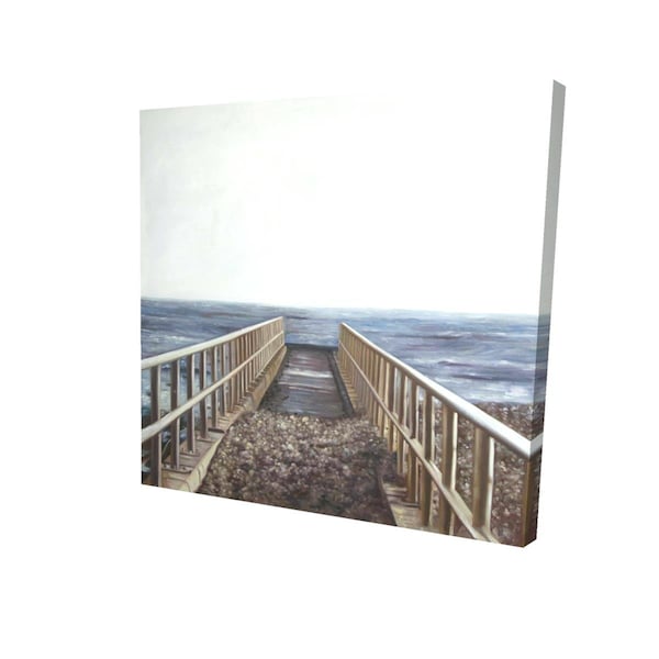 Fondo 16 x 16 in. Relaxing Beach-Print on Canvas - FO2777505