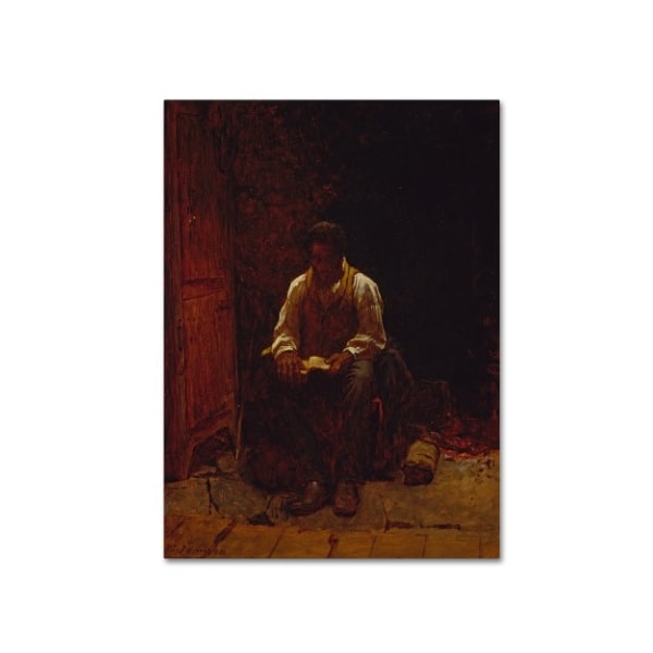 Trademark Fine Art Eastman Johnson 'The Lord Is My Shepherd' Canvas Art, 18x24 - AA00471-C1824GG
