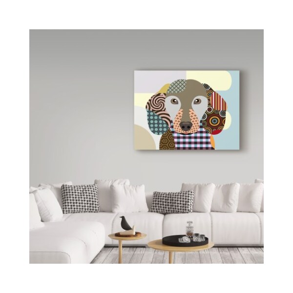 Trademark Fine Art Lanre Adefioye 'Dachshund' Canvas Art, 14x19 - ALI30985-C1419GG