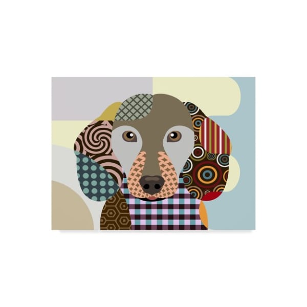 Trademark Fine Art Lanre Adefioye 'Dachshund' Canvas Art, 14x19 - ALI30985-C1419GG