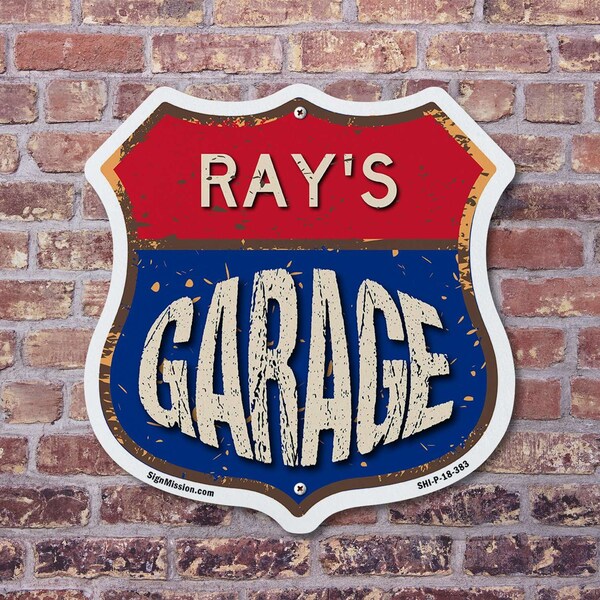 Signmission Ray's Garage, 18 inch X 18 inch, Plastic Sign, 2PK - SHI-P-2PACK-18-383-RAY