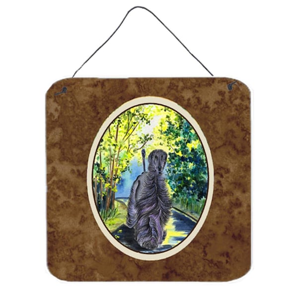 Micasa Afghan Hound Aluminium Metal Wall Or Door Hanging Prints 6 x 6 In. - MI238093