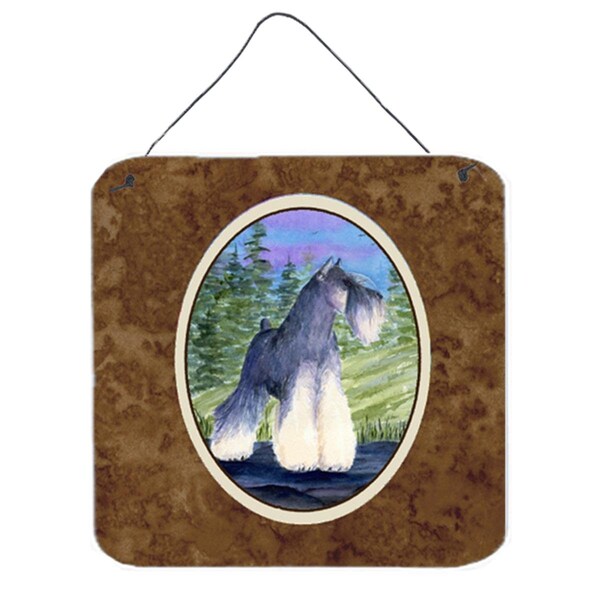 Micasa Schnauzer Aluminium Metal Wall or Door Hanging Prints - MI718792