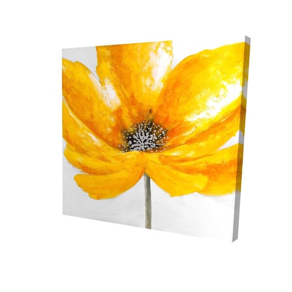 Fondo 16 x 16 in. Big Yellow Flower-Print on Canvas - FO2792112