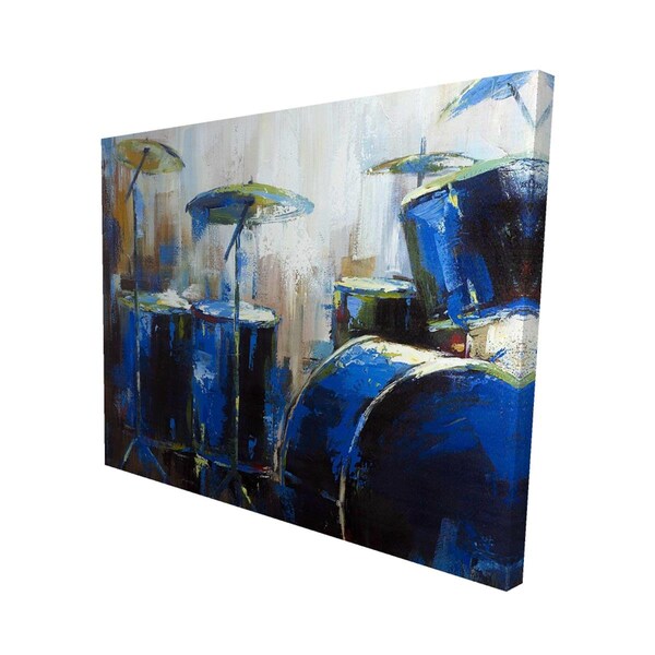Begin Home Decor 16 x 20 in. Asbtract Drums-Print on Canvas - 2080-1620-MU13