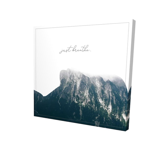 Begin Home Decor 16 x 16 in. Just Breathe-Print on Canvas - 2080-1616-QU25