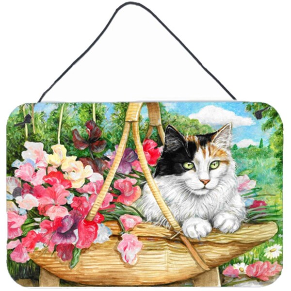 Jensendistributionservices Cat in Basket Wall or Door Hanging Prints - MI2557440