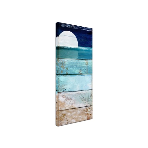 Trademark Fine Art Color Bakery 'Beach Moonrise I' Canvas Art, 10x24 - ALI4861-C1024GG