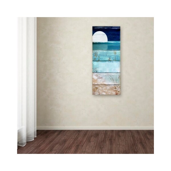 Trademark Fine Art Color Bakery 'Beach Moonrise I' Canvas Art, 10x24 - ALI4861-C1024GG