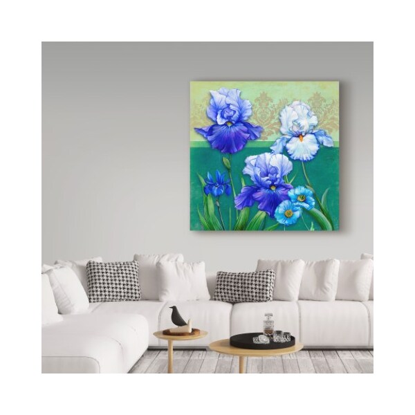 Trademark Fine Art Maria Rytova 'Blue Flowers ' Canvas Art, 35x35 - ALI31192-C3535GG