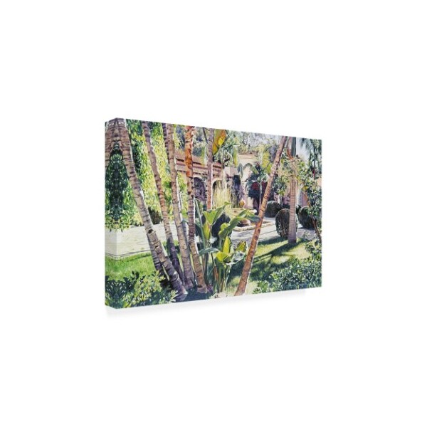 Trademark Fine Art David Lloyd Glover 'Bel-Air Fountain' Canvas Art, 30x47 - DLG00984-C3047GG