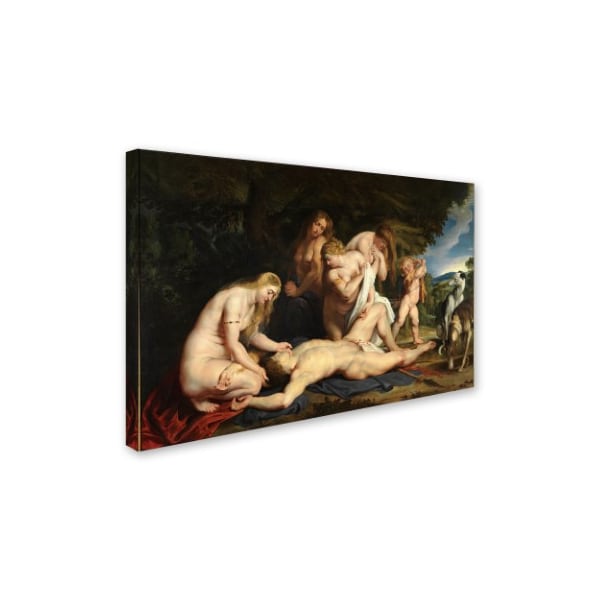 Trademark Fine Art Peter Paul Rubens 'The Death Of Adonis' Canvas Art, 30x47 - AA00784-C3047GG