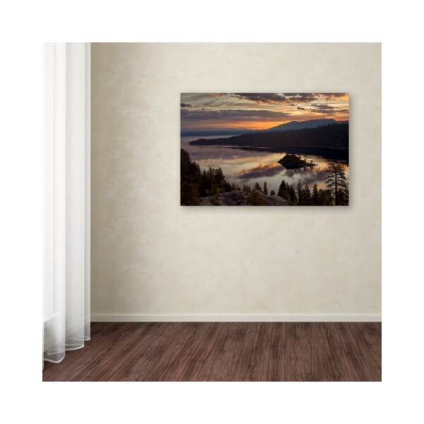 Trademark Fine Art Mike Jones Photo 'Emerald Bay' Canvas Art, 12x19 - ALI17817-C1219GG