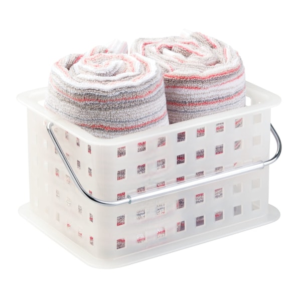 Interdesign iDesign 5 in. H X 7 in. W X 9 in. L Frosted Clear Shower Caddy - 46200