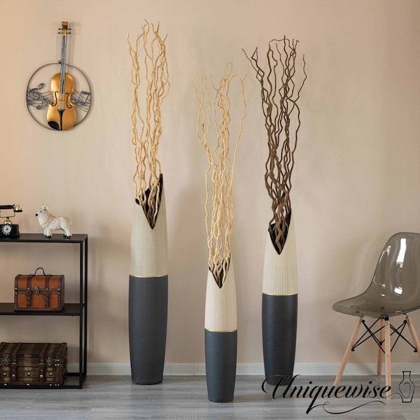Uniquewise 60-in. Natural Dry Branches Authentic mulberry Sticks for Home Decoration and Wedding Craft - QI004415.M.BN.60