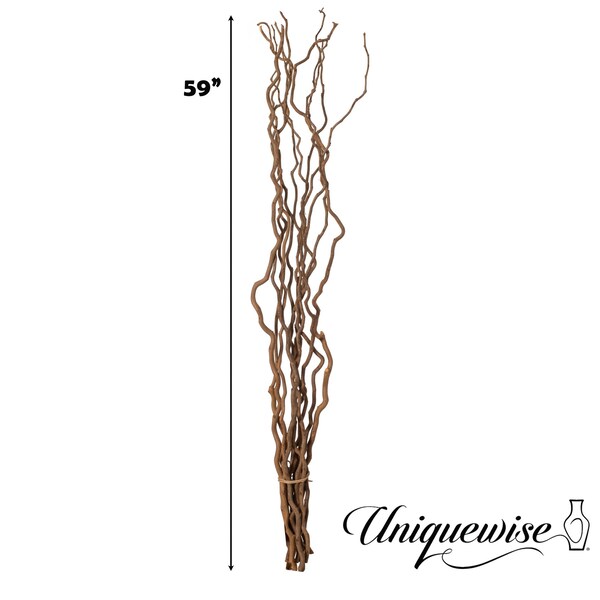 Uniquewise 60-in. Natural Dry Branches Authentic mulberry Sticks for Home Decoration and Wedding Craft - QI004415.M.BN.60
