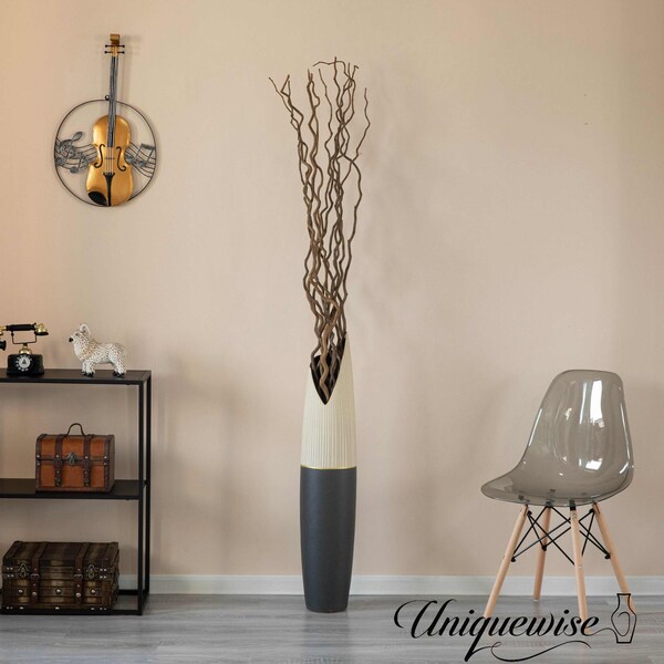 Uniquewise 60-in. Natural Dry Branches Authentic mulberry Sticks for Home Decoration and Wedding Craft - QI004415.M.BN.60