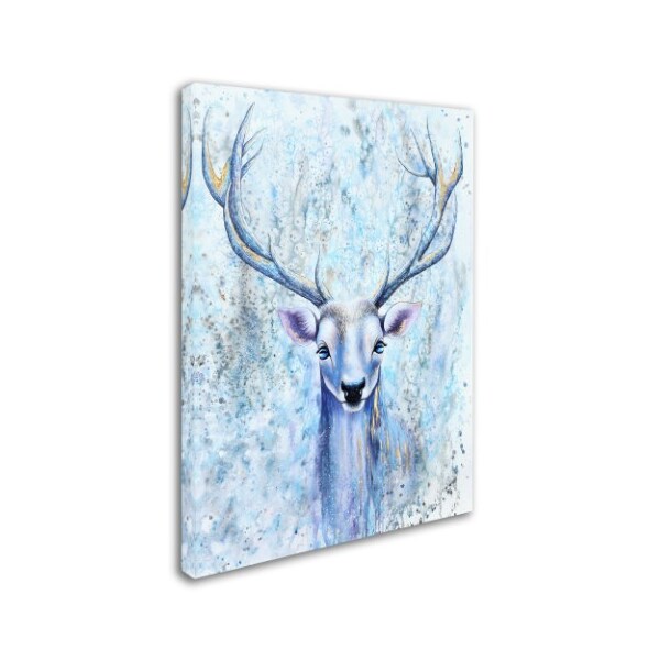 Trademark Fine Art Michelle Faber 'Blue Spirit Deer' Canvas Art, 24x32 - ALI17964-C2432GG