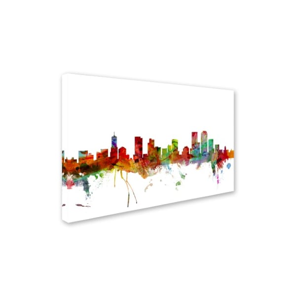 Trademark Fine Art Michael Tompsett 'Denver Colorado Skyline' Canvas Art, 26x40 - MT0558-C2640GG