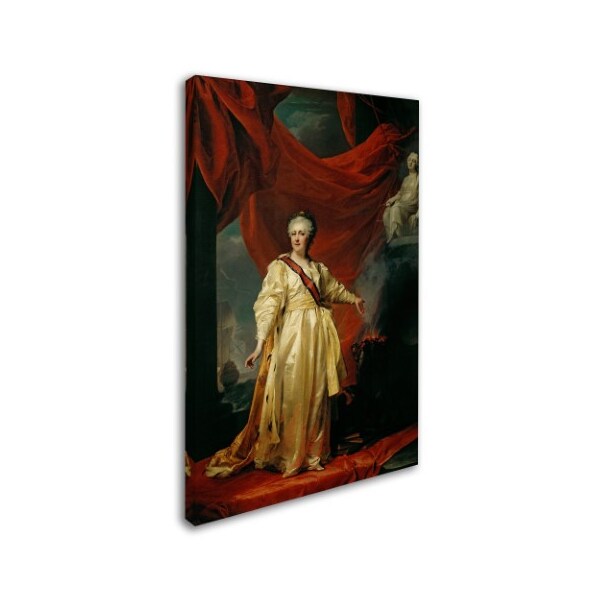 Trademark Fine Art Dmitry Levitsky 'Portrait Of Catherine Ii' Canvas Art, 30x47 - AA00466-C3047GG