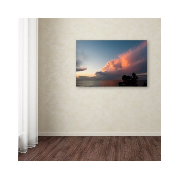 Trademark Fine Art Kurt Shaffer 'Summer Sunset Storm' Canvas Art, 30x47 - KS539-C3047GG