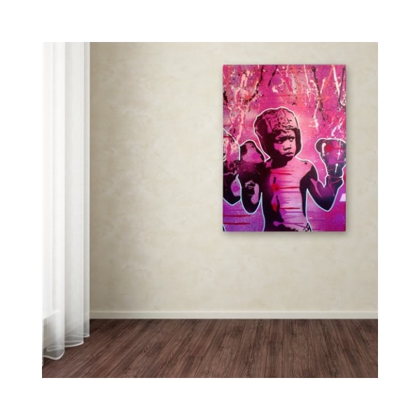 Trademark Fine Art Abstract Graffiti 'Boxer Kid 2' Canvas Art, 18x24 - ALI11649-C1824GG