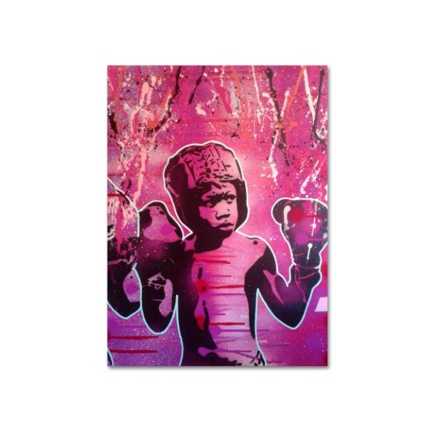 Trademark Fine Art Abstract Graffiti 'Boxer Kid 2' Canvas Art, 18x24 - ALI11649-C1824GG