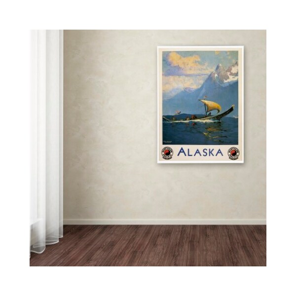 Trademark Fine Art Vintage Apple Collection 'Vintage Alaska' Canvas Art, 18x24 - ALI6635-C1824GG