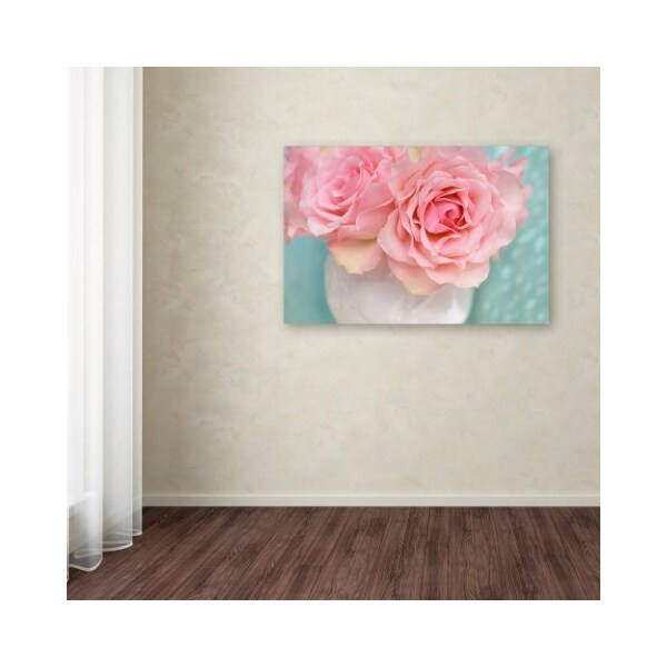 Trademark Fine Art Cora Niele 'Pink Rose Bouquet' Canvas Art, 22x32 - ALI1873-C2232GG