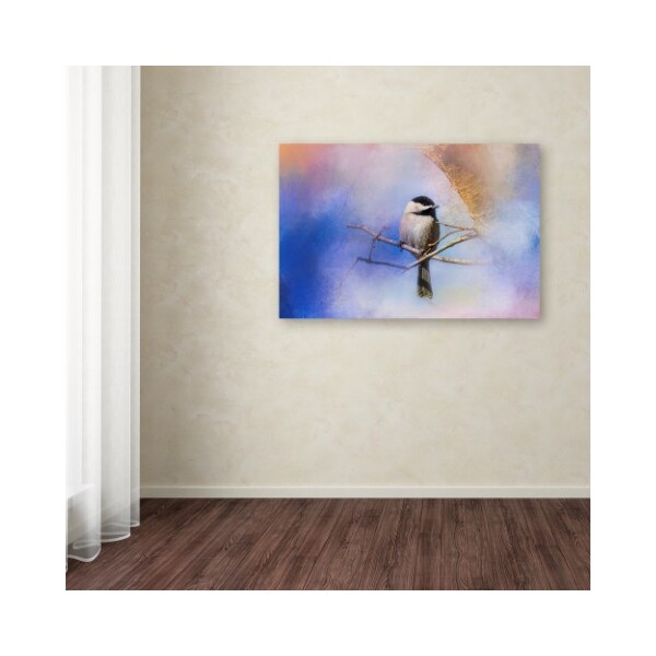 Trademark Fine Art Jai Johnson 'Winter Morning Chickadee' Canvas Art, 22x32 - ALI14307-C2232GG