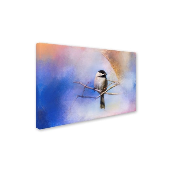 Trademark Fine Art Jai Johnson 'Winter Morning Chickadee' Canvas Art, 22x32 - ALI14307-C2232GG