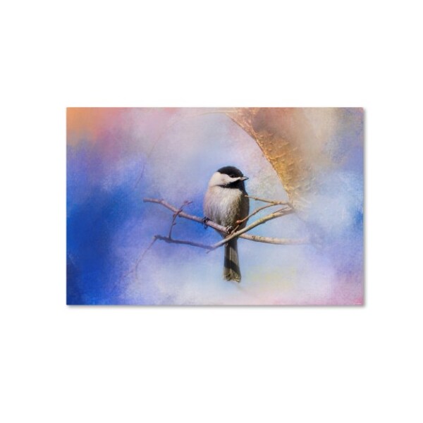 Trademark Fine Art Jai Johnson 'Winter Morning Chickadee' Canvas Art, 22x32 - ALI14307-C2232GG
