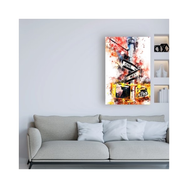 Trademark Fine Art Philippe Hugonnard 'NYC Watercolor Collection - One Way' Canvas Art, 22x32 - PH01746-C2232GG