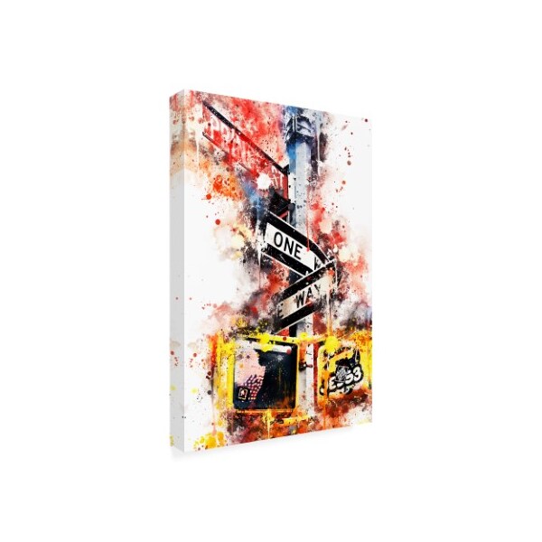 Trademark Fine Art Philippe Hugonnard 'NYC Watercolor Collection - One Way' Canvas Art, 22x32 - PH01746-C2232GG