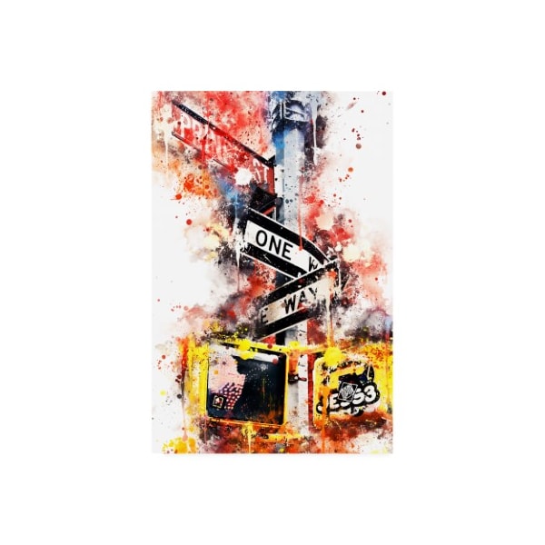 Trademark Fine Art Philippe Hugonnard 'NYC Watercolor Collection - One Way' Canvas Art, 22x32 - PH01746-C2232GG