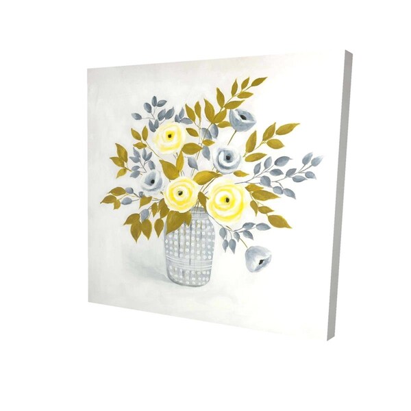 Fondo 16 x 16 in. Flowers In A Vase-Print on Canvas - FO2791360
