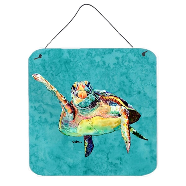 Micasa Turtle Aluminium Metal Wall Or Door Hanging Prints - MI54690